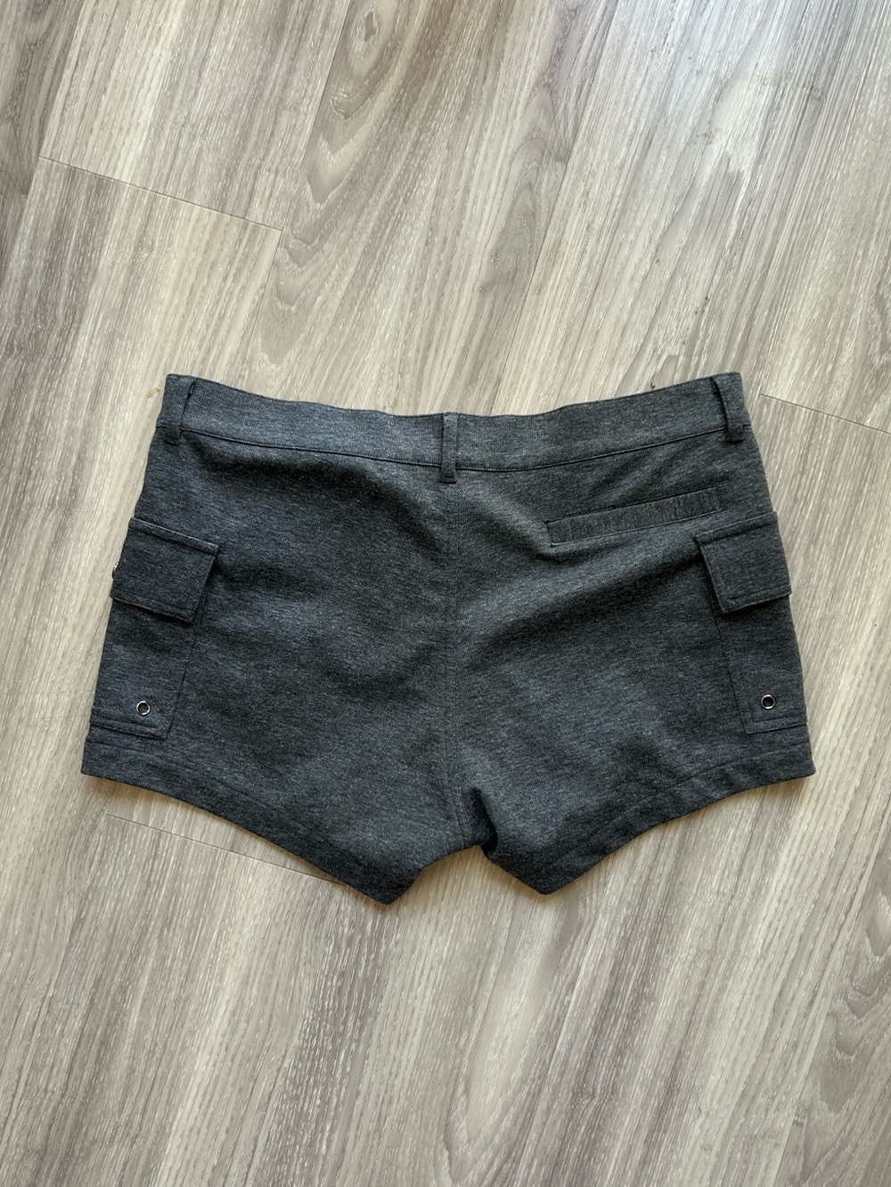 Andrew Christian | 3" Skinny Stretch Cargo Shorts in Charcoal (32" Waist) - Picture 6 of 12